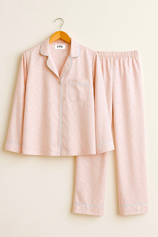 Strawberry Drift Night Suit