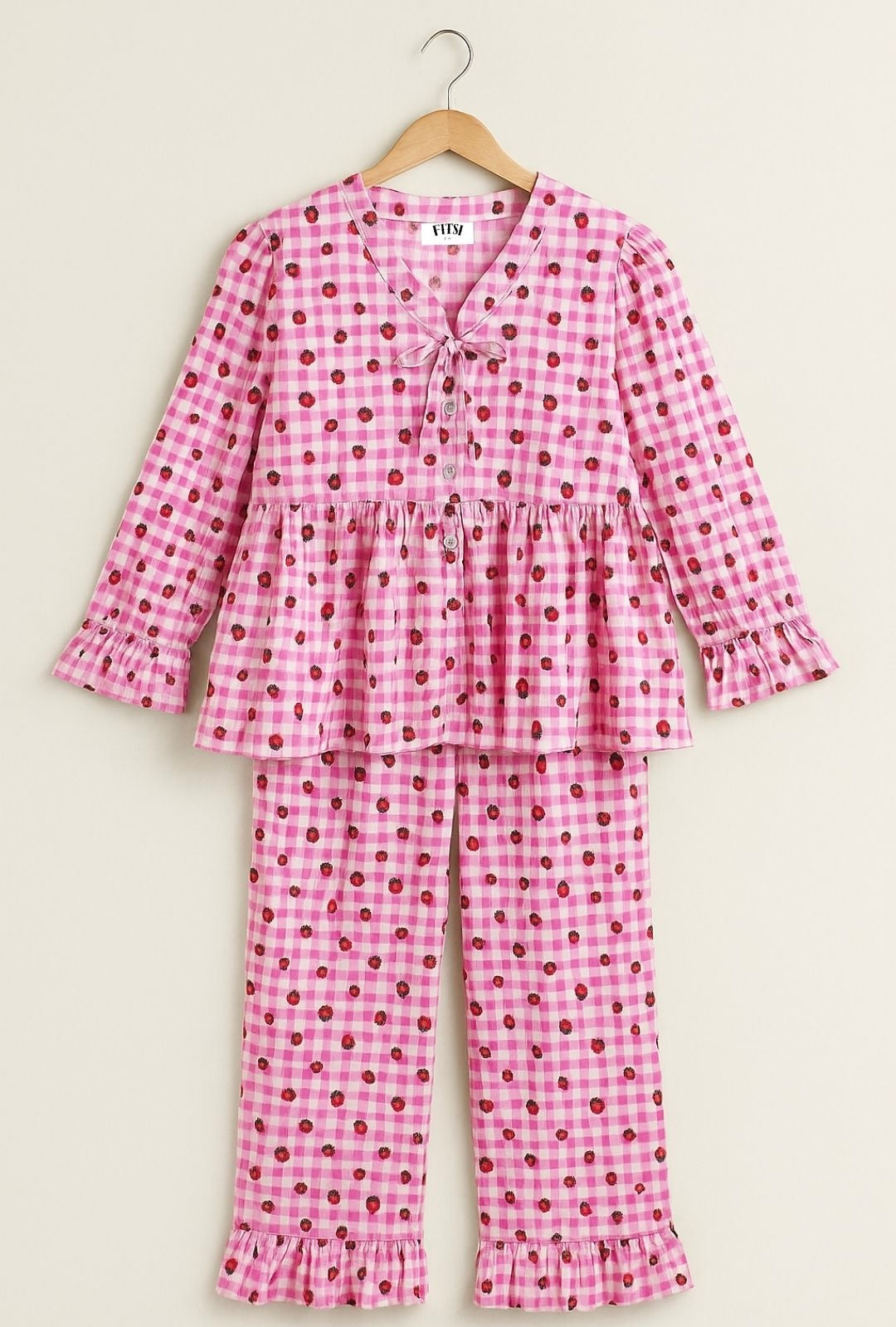 Blush & Berries Night Suit