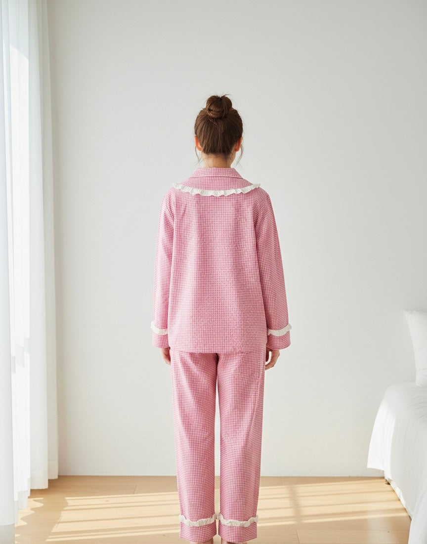Rosy Ruffle Nightsuit